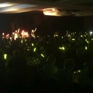 Audience watching a live performance at the 2016 Doing the Most Good Luncheon